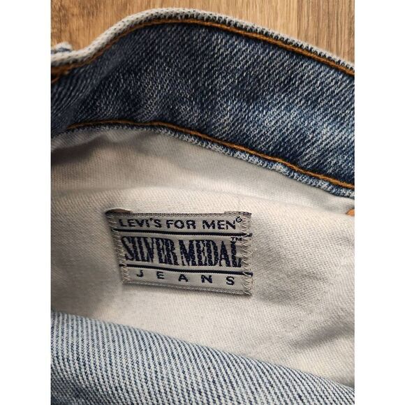 VTG Levis Silver medal Loose Fit stretch denim men's sizs 38x30 comfort - Picture 9 of 9
